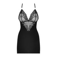 Сексуальна сукня зі стрінгами чорного кольору Obsessive 828 CHE 1 розмір S M