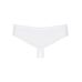 Сексуальные трусики стринги с пикантным вырезом белого цвета Obsessive Alabastra размер L XL