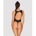 Сексуальное боди с открытой спиной и пикантным вырезом черного цвета Obsessive B129 teddy размер S M L