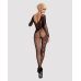 Еротичний бодістокінг із пікантним вирізом чорного кольору Obsessive Bodystocking F210 розмір S M L Еротичний бодістокінг із пікантним вирізом чорного кольору Obsessive Bodystocking F210 розмір S M L