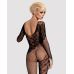 Еротичний бодістокінг із пікантним вирізом чорного кольору Obsessive Bodystocking F210 розмір S M L Еротичний бодістокінг із пікантним вирізом чорного кольору Obsessive Bodystocking F210 розмір S M L