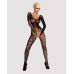 Еротичний бодістокінг із пікантним вирізом чорного кольору Obsessive Bodystocking F210 розмір S M L Еротичний бодістокінг із пікантним вирізом чорного кольору Obsessive Bodystocking F210 розмір S M L