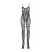Эротический бодистокинг с пикантным вырезом черного цвета Obsessive Bodystocking F213 размер XL XXL Эротический бодистокинг с пикантным вырезом черного цвета Obsessive Bodystocking F213 размер XL XXL
