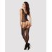 Эротический бодистокинг с пикантным вырезом черного цвета Obsessive Bodystocking F221 размер S M L Эротический бодистокинг с пикантным вырезом черного цвета Obsessive Bodystocking F221 размер S M L
