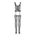 Эротический бодистокинг с пикантным вырезом черного цвета Obsessive Bodystocking F221 размер S M L Эротический бодистокинг с пикантным вырезом черного цвета Obsessive Bodystocking F221 размер S M L