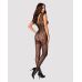 Эротический бодистокинг с пикантным вырезом черного цвета Obsessive Bodystocking F234 размер  S M L Эротический бодистокинг с пикантным вырезом черного цвета Obsessive Bodystocking F234 размер  S M L