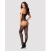 Эротический бодистокинг с пикантным вырезом черного цвета Obsessive Bodystocking F235 размер  S M L Эротический бодистокинг с пикантным вырезом черного цвета Obsessive Bodystocking F235 размер  S M L