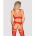 Сексуальний бодістокінг червоного кольору Obsessive Bodystocking G313 розмір S M L Сексуальний бодістокінг червоного кольору Obsessive Bodystocking G313 розмір S M L