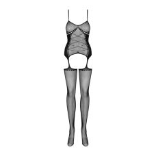 Сексуальный бодистокинг черного цвета Obsessive Bodystocking G314 размер S M L