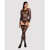 Сексуальный бодистокинг черного цвета Obsessive Bodystocking G320 размер S M L  Сексуальный бодистокинг черного цвета Obsessive Bodystocking G320 размер S M L