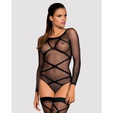 Сексуальный бодистокинг черного цвета Obsessive Bodystocking G320 размер S M L 