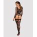 Сексуальный бодистокинг черного цвета Obsessive Bodystocking G320 размер S M L  Сексуальный бодистокинг черного цвета Obsessive Bodystocking G320 размер S M L