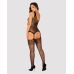 Сексуальный бодистокинг черного цвета Obsessive Bodystocking G323 размер S M L 