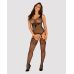 Сексуальный бодистокинг черного цвета Obsessive Bodystocking G323 размер XL XXL