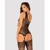 Сексуальный бодистокинг черного цвета Obsessive Bodystocking G323 размер XL XXL