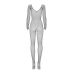 Сексуальное бодистокинг с пикантным вырезом черного цвета Obsessive Bodystocking N109 размер S M L Сексуальное бодистокинг с пикантным вырезом черного цвета Obsessive Bodystocking N109 размер S M L