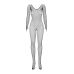 Сексуальное бодистокинг с пикантным вырезом черного цвета Obsessive Bodystocking N109 размер S M L Сексуальное бодистокинг с пикантным вырезом черного цвета Obsessive Bodystocking N109 размер S M L