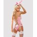 Еротичний костюм для рольових ігор Кролика рожевого кольору Obsessive Bunny costume розмір S M
