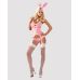 Еротичний костюм для рольових ігор Кролика рожевого кольору Obsessive Bunny costume розмір L XL