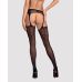 Сексуальні панчохи із поясом чорного кольору Obsessive Garter stockings S314 розмір S M L Сексуальні панчохи із поясом чорного кольору Obsessive Garter stockings S314 розмір S M L