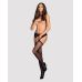 Сексуальні панчохи із поясом чорного кольору Obsessive Garter stockings S314 розмір S M L Сексуальні панчохи із поясом чорного кольору Obsessive Garter stockings S314 розмір S M L