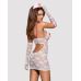 Эротический костюм для ролевых игр Медсестры белого цвета Obsessive Medica dress размер S M Эротический костюм для ролевых игр Медсестры белого цвета Obsessive Medica dress размер S M