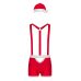 Эротический костюм для ролевых игр Мистер Клаус красно белого цвета Obsessive Mr Claus размер L XL