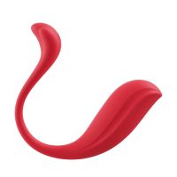 Виброяйцо с ребристой поверхностью с управлением со смартфона красного цвета Svakom Phoenix Neo 2
