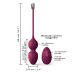 Вагинальные шарики с вибрацией и пультом ДУ сливового цвета Dorcel Love balls plum Вагинальные шарики с вибрацией и пультом ДУ сливового цвета Dorcel Love balls plum