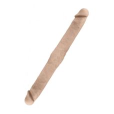 Двосторонній реалістичний фалоімітатор тілесного кольору Wooomy Knock Knock