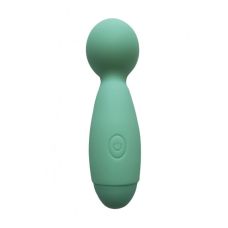 Вібромасажер Ванд бірюзового кольору Wooomy Smally Mini Wand Turquoise