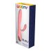 Вібратор із відростком для клітора рожевого кольору Wooomy Elali Pink Rabbit Vibrator Вібратор із відростком для клітора рожевого кольору Wooomy Elali Pink Rabbit Vibrator