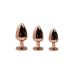 Анальная пробка Золотистого цвета с Розовым камушком Wooomy Tralalo Rose Gold Metal Plug Magenta размер L Анальная пробка Золотистого цвета с Розовым камушком Wooomy Tralalo Rose Gold Metal Plug Magenta размер L