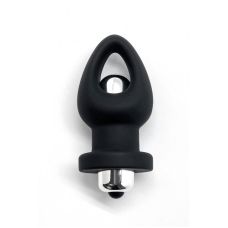 Анальна вібропробка чорного кольору Wooomy Orny