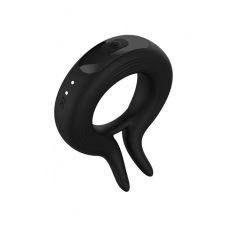 Ерекційне віброкільце чорного кольору Wooomy Marry Me