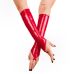 Виниловые короткие миттинки красного цвета Art of Sex Lora размер S Виниловые короткие миттинки красного цвета Art of Sex Lora размер S