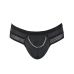 Трусы мужские с открытыми ягодицами и с цепочкой черного цвета Passion Slip Open Tom black 030 размеры XXL XXXL