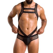 Боді чоловіче чорного кольору Passion Body Victor black 045 розміри XXL XXXL