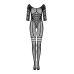 Эротический бодитсокинг с открытым доступом черного цвета Obsessive Bodystocking F329 размеры S M L Эротический бодитсокинг с открытым доступом черного цвета Obsessive Bodystocking F329 размеры S M L