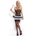 Костюм горничной для ролевых игр черного цвета с белым Obsessive Housemaid 5 pcs costume размеры S M Костюм горничной для ролевых игр черного цвета с белым Obsessive Housemaid 5 pcs costume размеры S M