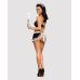 Костюм покоївки для рольових ігор чорного кольору з білим Obsessive Maid set розміри S M Костюм покоївки для рольових ігор чорного кольору з білим Obsessive Maid set розміри S M