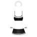 Костюм покоївки для рольових ігор чорного кольору з білим Obsessive Maid set розміри S M Костюм покоївки для рольових ігор чорного кольору з білим Obsessive Maid set розміри S M