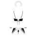 Костюм покоївки для рольових ігор чорного кольору з білим Obsessive Maid set розміри S M Костюм покоївки для рольових ігор чорного кольору з білим Obsessive Maid set розміри S M