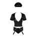 Костюм поліцейської для рольових ігор чорного кольору Obsessive Police set розміри S M Костюм поліцейської для рольових ігор чорного кольору Obsessive Police set розміри S M