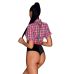 Костюм игровой женский для ролевых игр красного цвета с черным Obsessive Worker Girl размеры L XL Костюм игровой женский для ролевых игр красного цвета с черным Obsessive Worker Girl размеры L XL