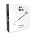 Анальний гак 3 з нашийником із натуральної шкіри сріблястого кольору з чорним Art of Sex Anal hook
