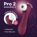 Вібратор з вакуумною стимуляцією клітора червоного кольору Satisfyer Pro 2 Generation 3 with Liquid Air Wine  Вібратор з вакуумною стимуляцією клітора червоного кольору Satisfyer Pro 2 Generation 3 with Liquid Air Wine