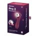 Вібратор з вакуумною стимуляцією клітора червоного кольору Satisfyer Pro 2 Generation 3 with Liquid Air Wine  Вібратор з вакуумною стимуляцією клітора червоного кольору Satisfyer Pro 2 Generation 3 with Liquid Air Wine