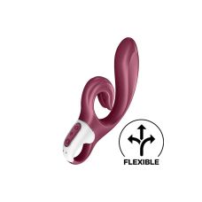 Вибратор с отростком для клитора красного цвета Satisfyer Love Me 