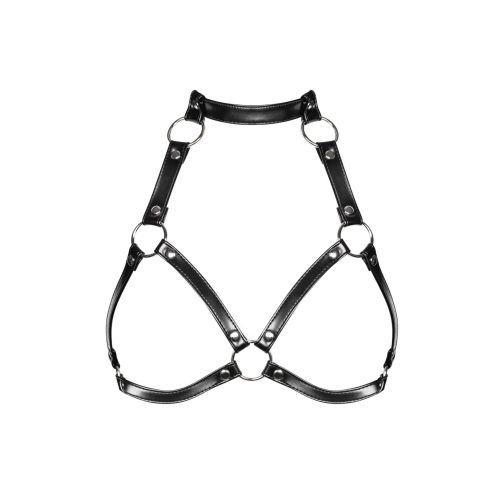 Портупея с металлическими вставками Obsessive A740 harness black размер Оne size